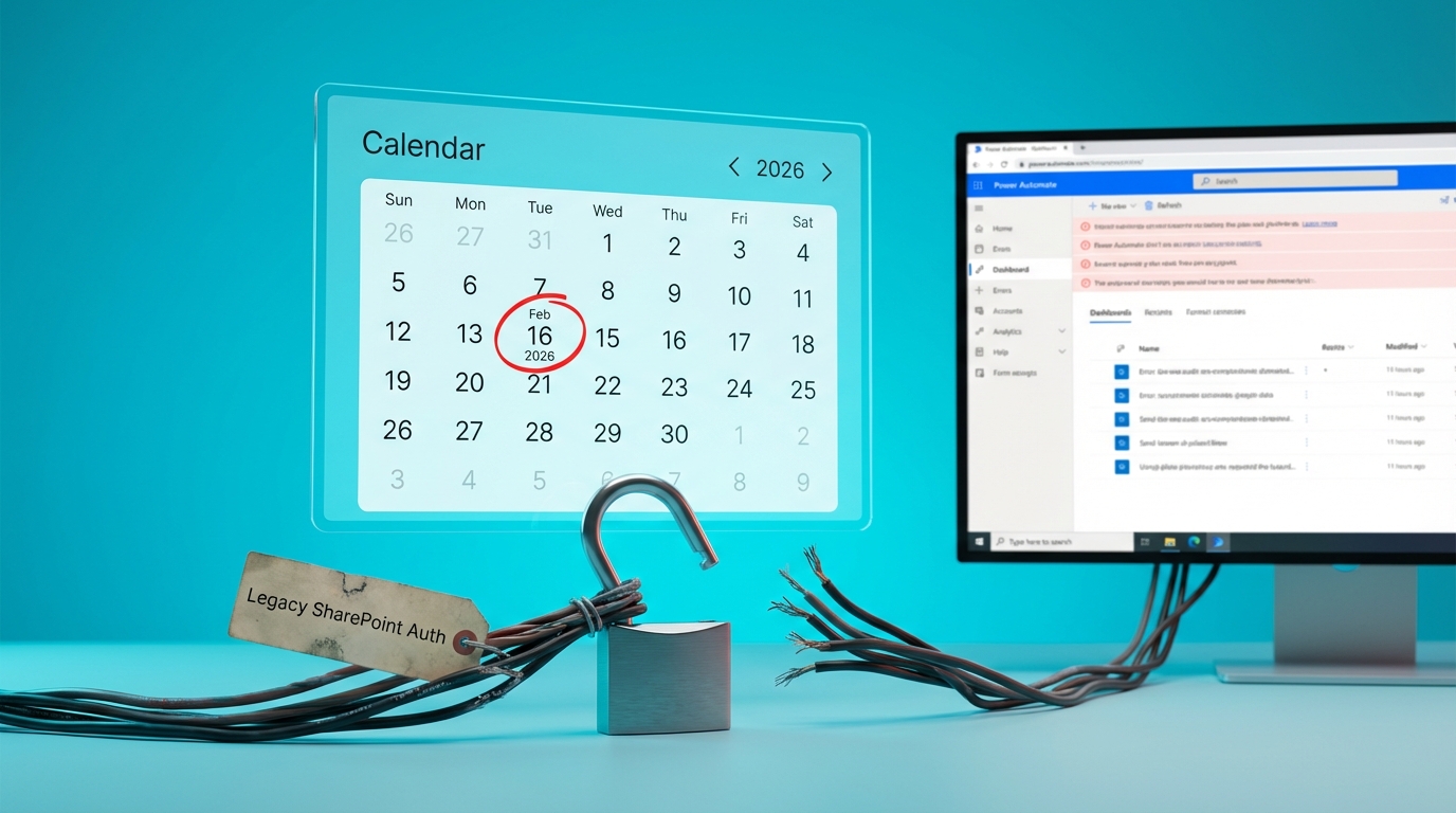 Microsoft ends legacy SharePoint authentication breaking older Power Automate flows
