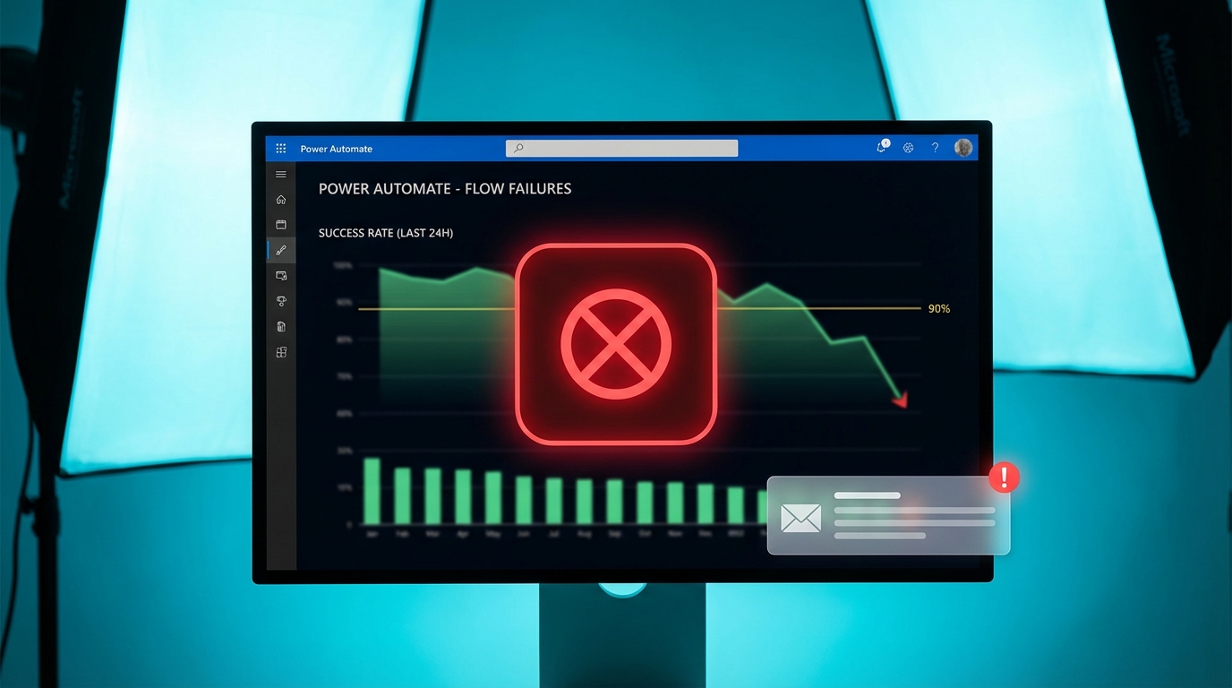 Microsoft enables default failure alerts for Power Automate flows