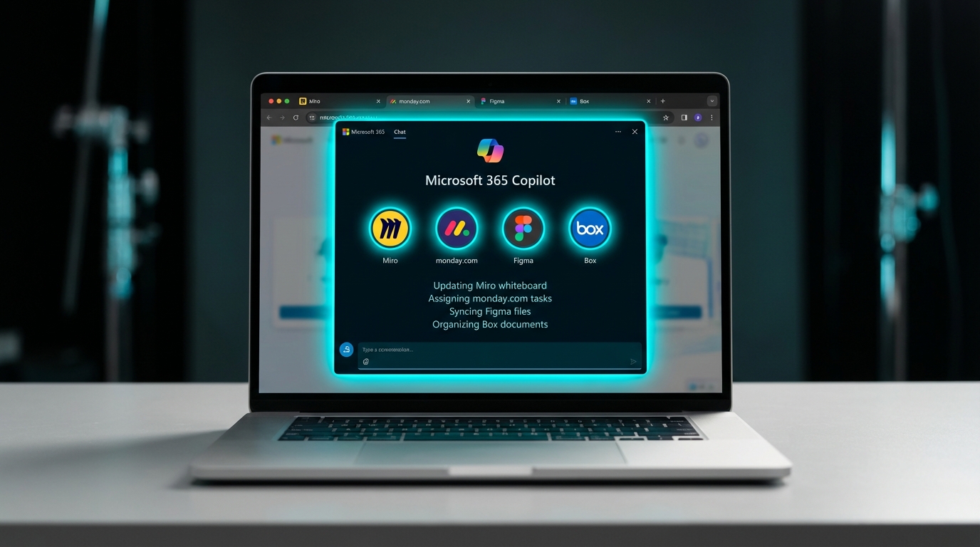 Microsoft 365 Copilot adds third-party agents to control external apps from chat