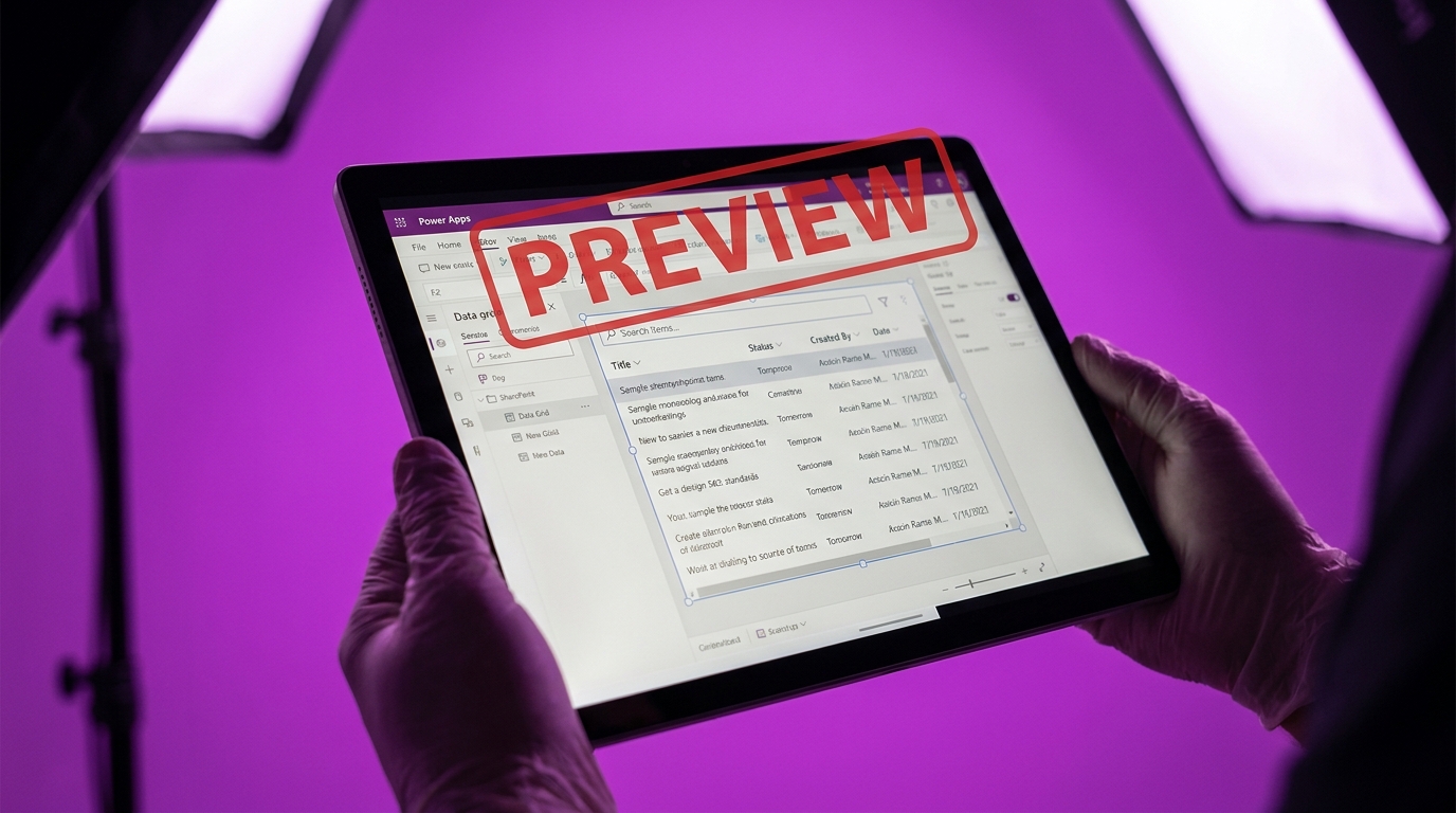 Power Apps adds Data Grid modern control for canvas apps