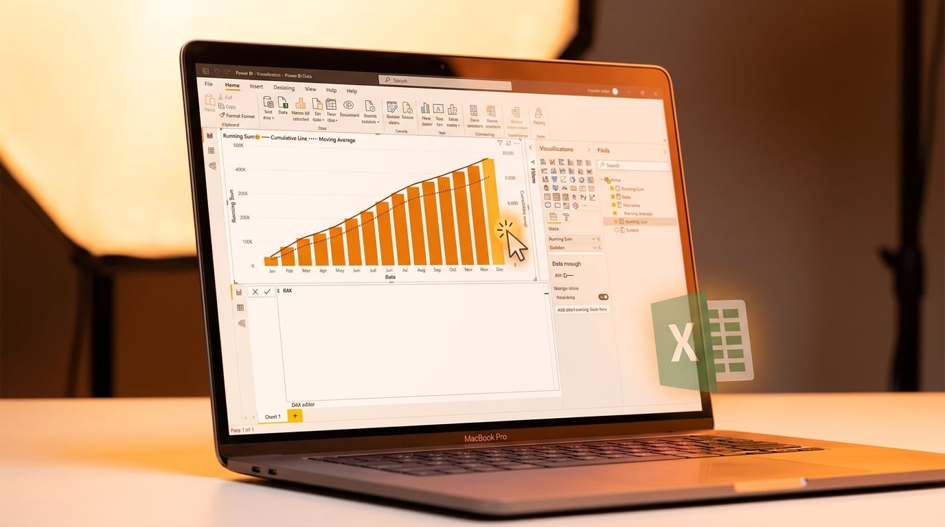 Power BI enables calculations in charts without DAX code