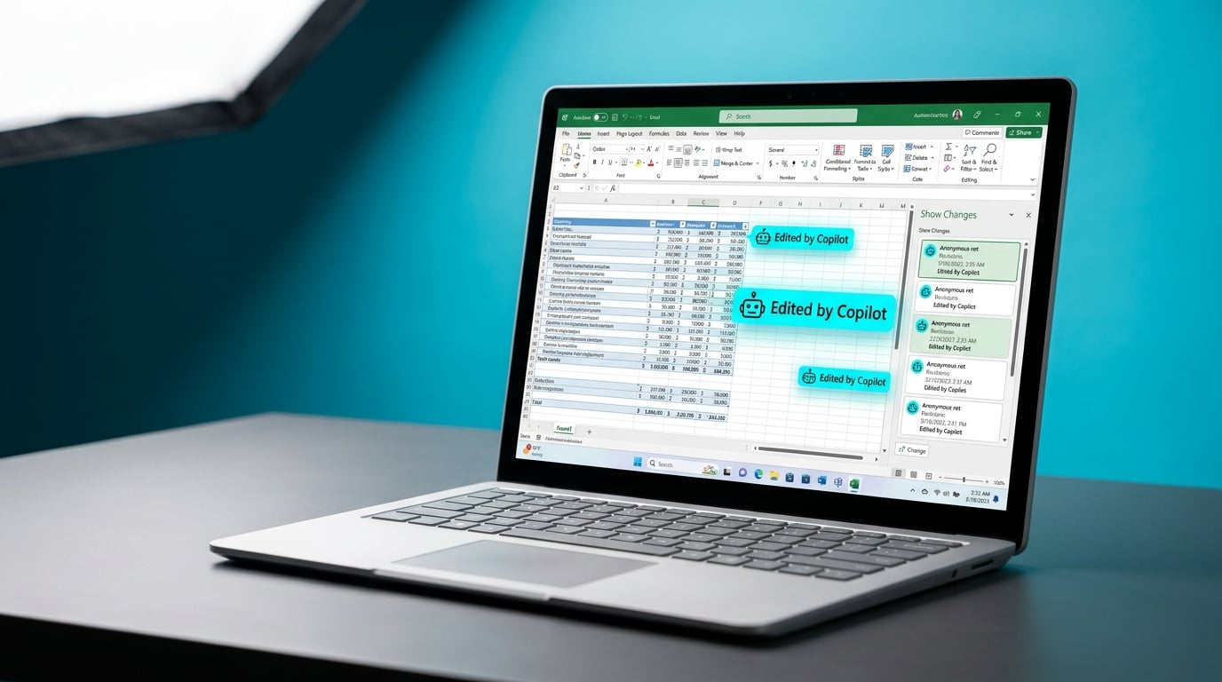 Excel flags changes made by its Copilot AI