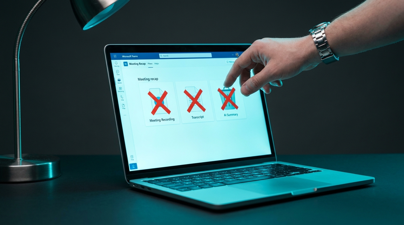 Teams organizers can delete meeting recap content
