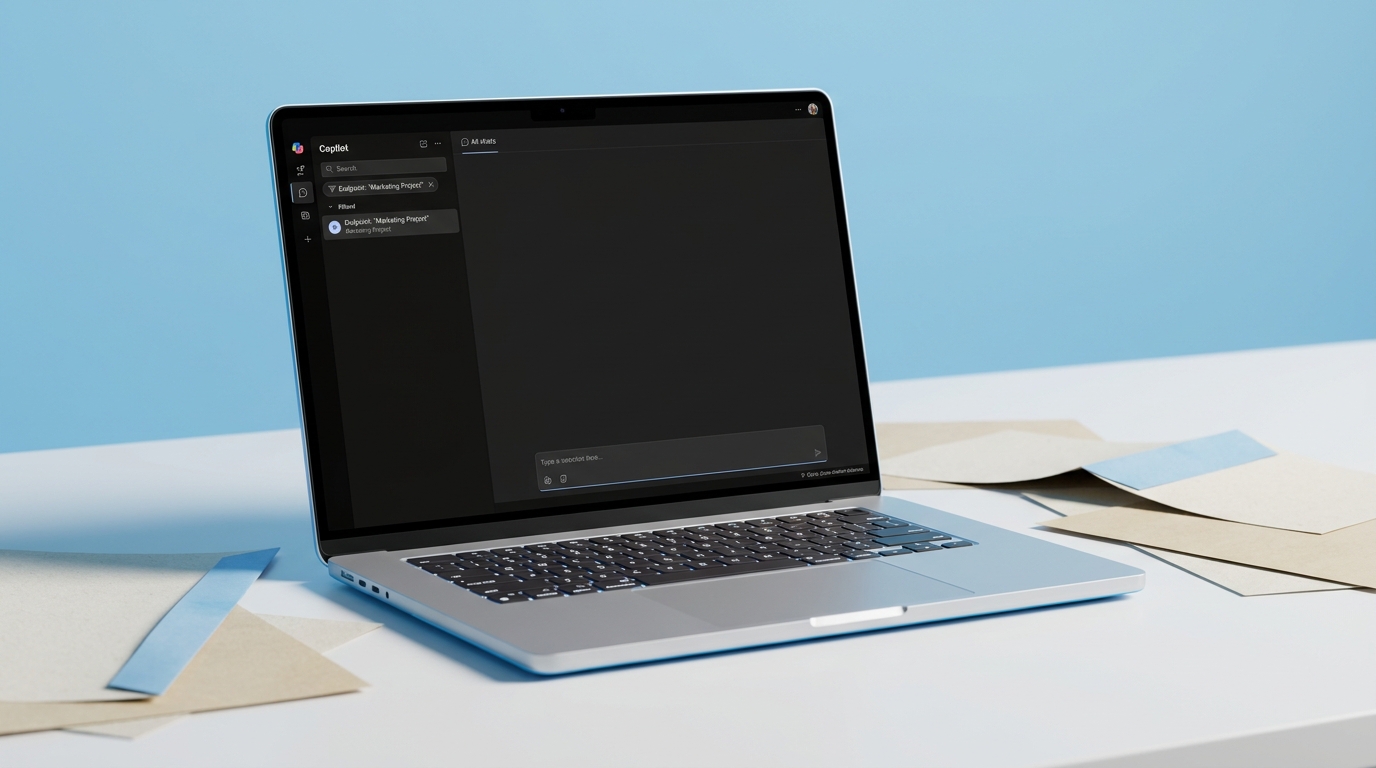 Copilot chat history filters by current experience