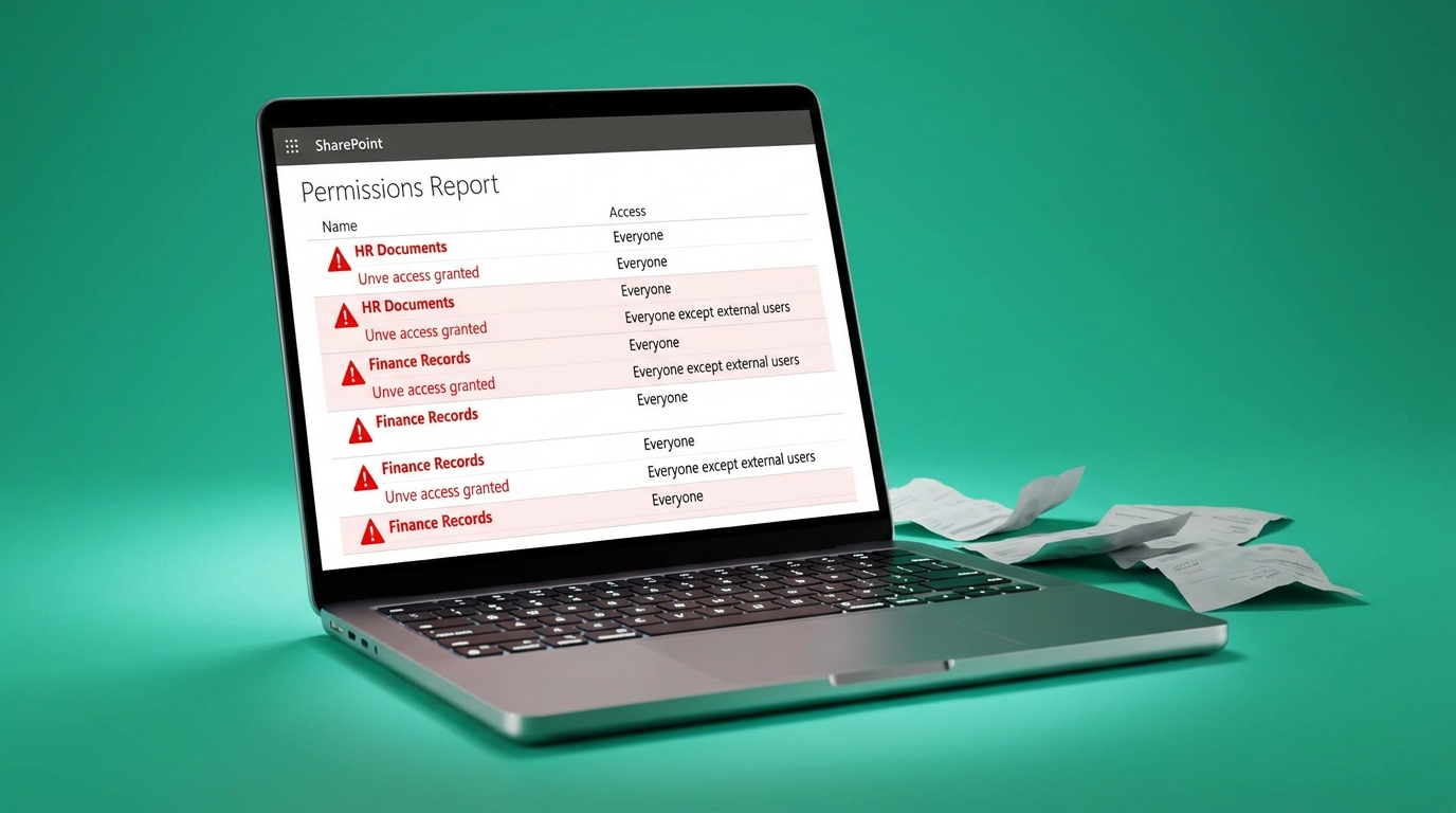 SharePoint report exposes broad Everyone group permissions