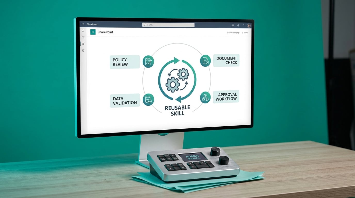 SharePoint Copilot turns repeatable site workflows into skills