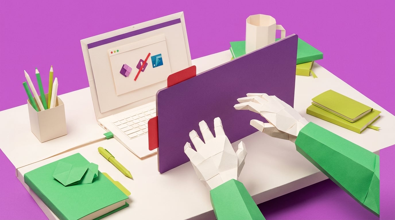 Problem scene for Business professional building Power Apps without admin rights