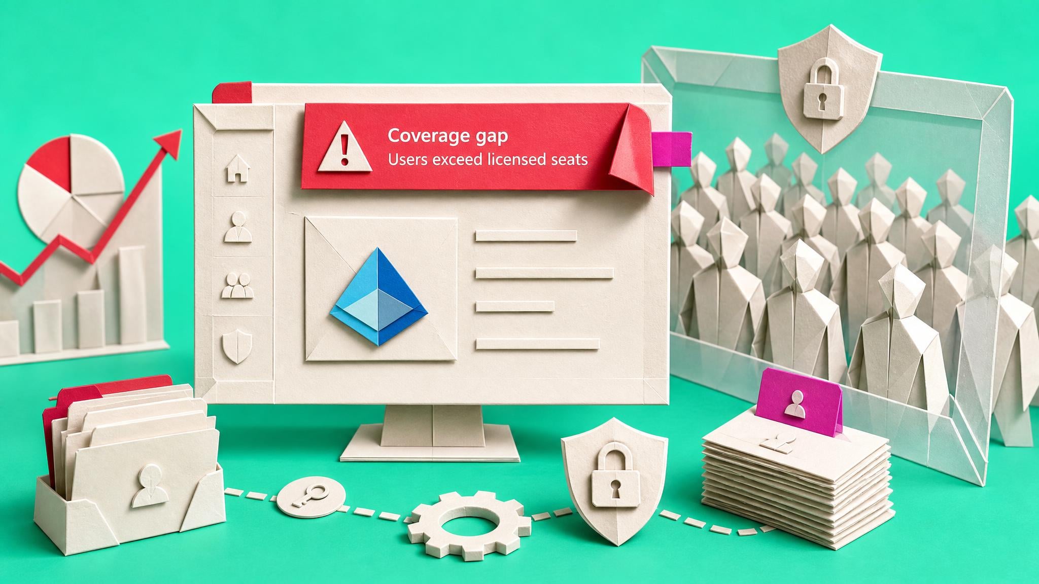 Entra admin center flags Conditional Access policies covering unlicensed users
