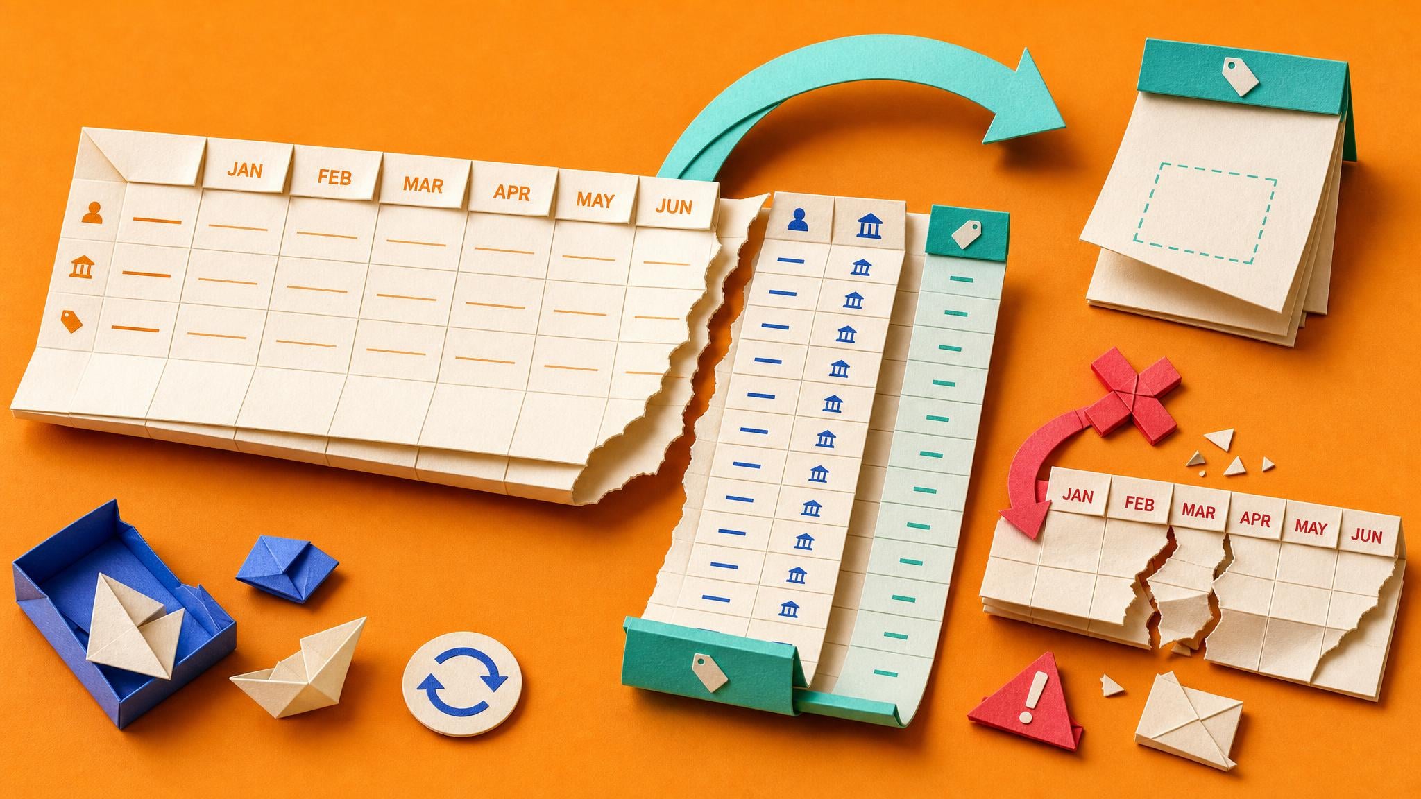 Power Query turns wide reports into refresh-ready tables