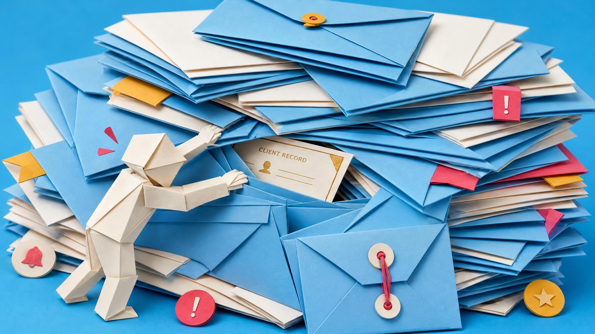 Blocker scene for Busy Outlook or Gmail user with a large or noisy personally controlled inbox